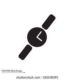 Wristwatch vector icon