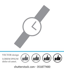 Wristwatch vector icon