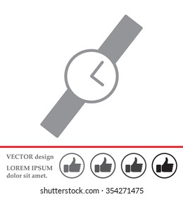 Wristwatch vector icon