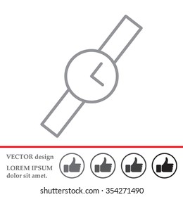 Wristwatch vector icon