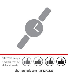 Wristwatch vector icon
