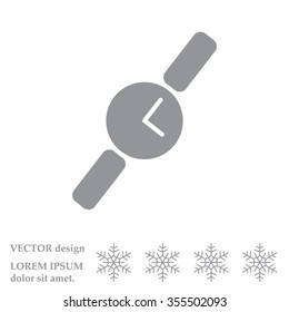 Wristwatch vector icon