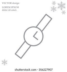 Wristwatch vector icon