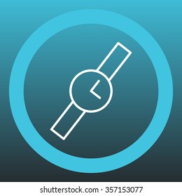 Wristwatch vector icon