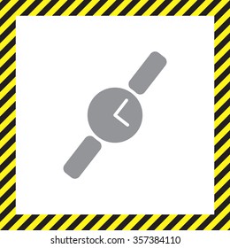 Wristwatch vector icon