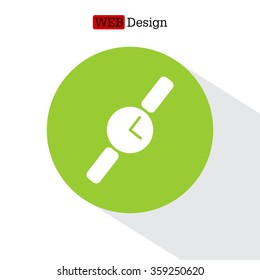 Wristwatch vector icon