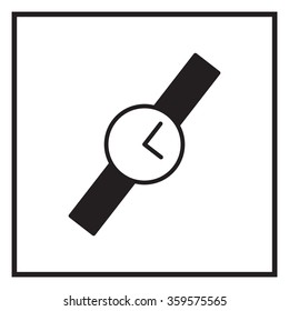 Wristwatch vector icon