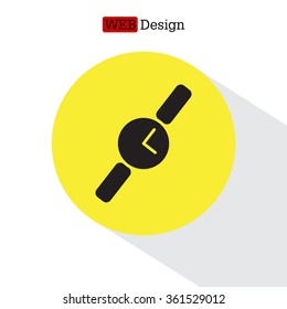 Wristwatch vector icon