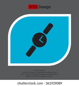 Wristwatch vector icon
