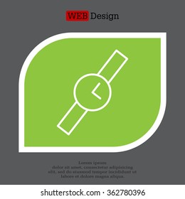 Wristwatch vector icon
