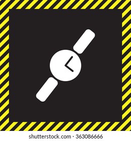 Wristwatch vector icon
