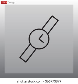 Wristwatch vector icon