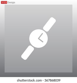 Wristwatch vector icon