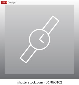 Wristwatch vector icon