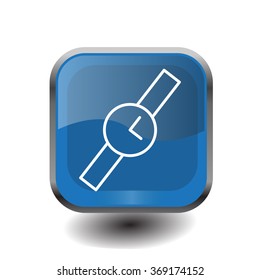 Wristwatch vector icon