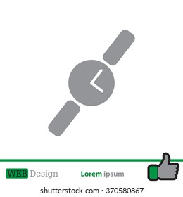 Wristwatch vector icon
