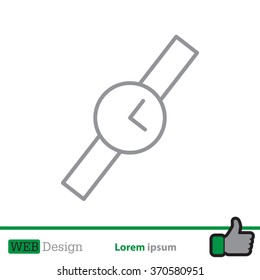 Wristwatch vector icon