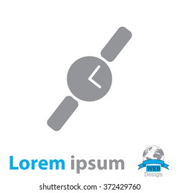 Wristwatch vector icon