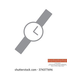 Wristwatch vector icon