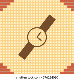 Wristwatch vector icon