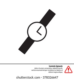 Wristwatch vector icon