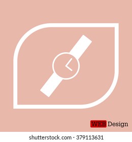 Wristwatch vector icon