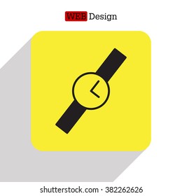 Wristwatch vector icon