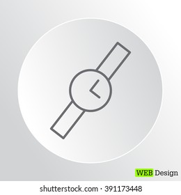 Wristwatch vector icon