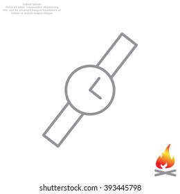 Wristwatch vector icon