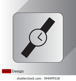 Wristwatch vector icon