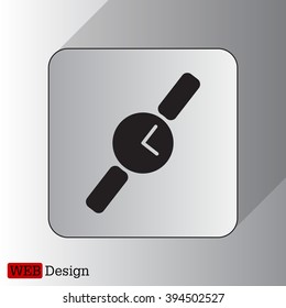 Wristwatch vector icon