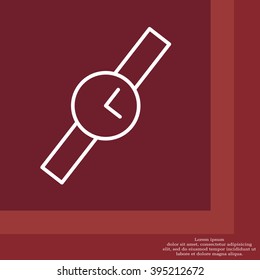 Wristwatch vector icon