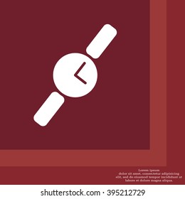 Wristwatch vector icon