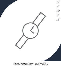 Wristwatch vector icon