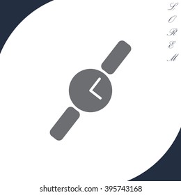 Wristwatch vector icon