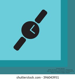 Wristwatch vector icon
