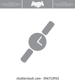Wristwatch vector icon