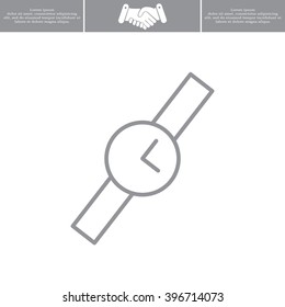 Wristwatch vector icon