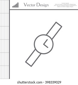Wristwatch vector icon