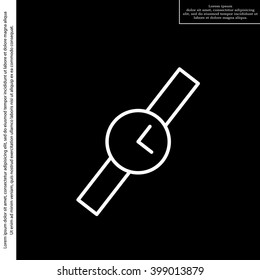 Wristwatch vector icon
