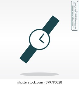 Wristwatch vector icon