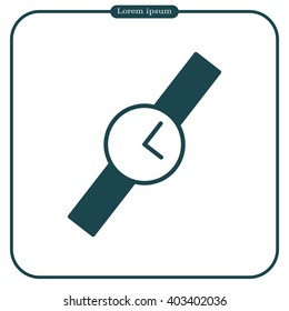Wristwatch vector icon