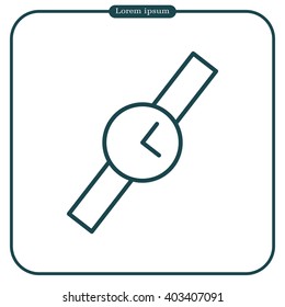 Wristwatch vector icon