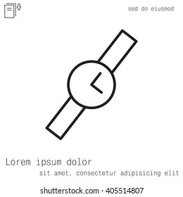 Wristwatch vector icon