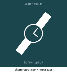 Wristwatch vector icon