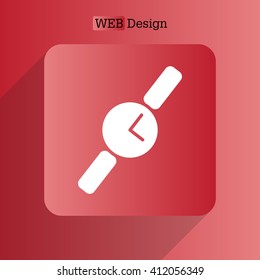 Wristwatch vector icon
