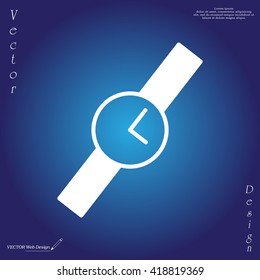 Wristwatch vector icon