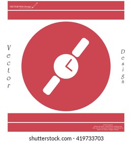 Wristwatch vector icon