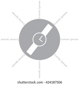 Wristwatch vector icon