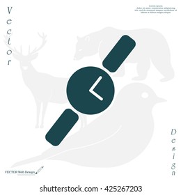 Wristwatch vector icon